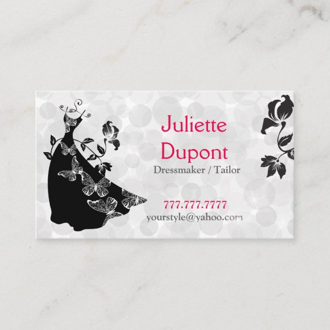 Skräddarsskräddarsydd Snyggt Visitkort (Framsida)