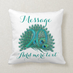 Skräddarsy 20th bröllopsdagtext kudder kudde