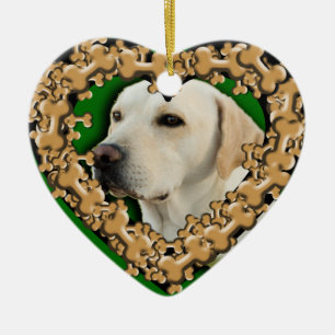 Skräddarsy älsklings- foto med hundbenprydnaden julgransprydnad keramik