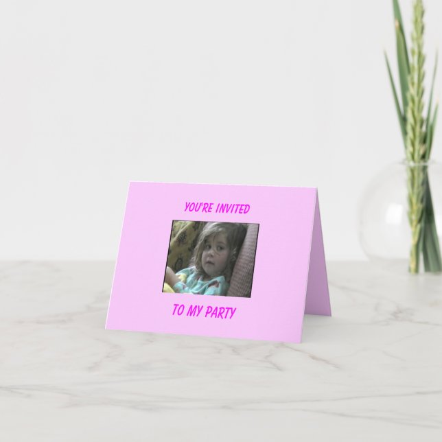 Skräddarsy Annies inbjudankort - Inbjudan (Framsida)