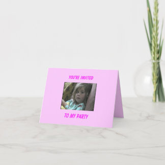 Skräddarsy Annies inbjudankort - Inbjudan