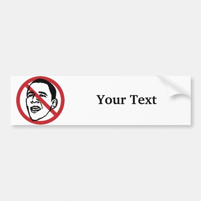 Skräddarsy Anti Obama bildekal (Framsidan)