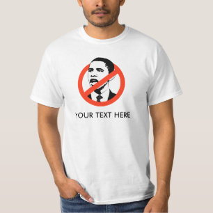 SKRÄDDARSY ANTI--OBAMASLOGAN TEE