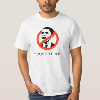 SKRÄDDARSY ANTI--OBAMASLOGAN TEE