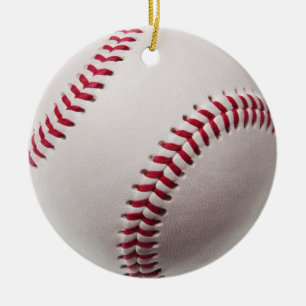 Skräddarsy baseball - julgransprydnad keramik