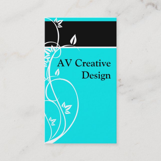 Skräddarsy BlueFlourish - Visitkort (Framsida)