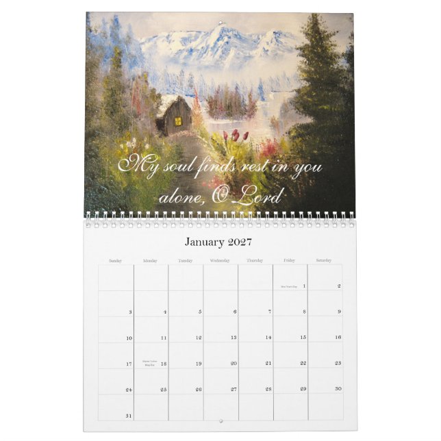 Skräddarsy bönkalender - kalender (Jan 2027)