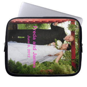 Skräddarsy bröllop laptop sleeve