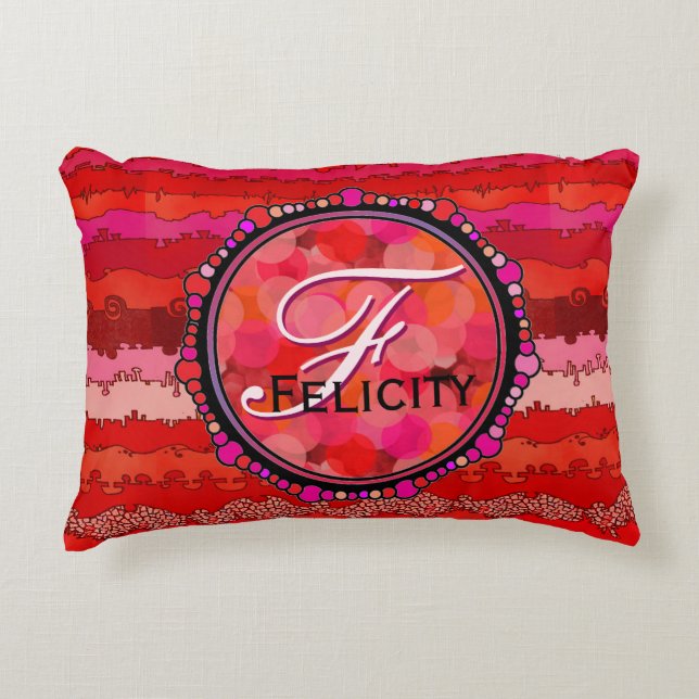 Skräddarsy Canyonlands skuggar in av rött Prydnadskudde (Framsidan)