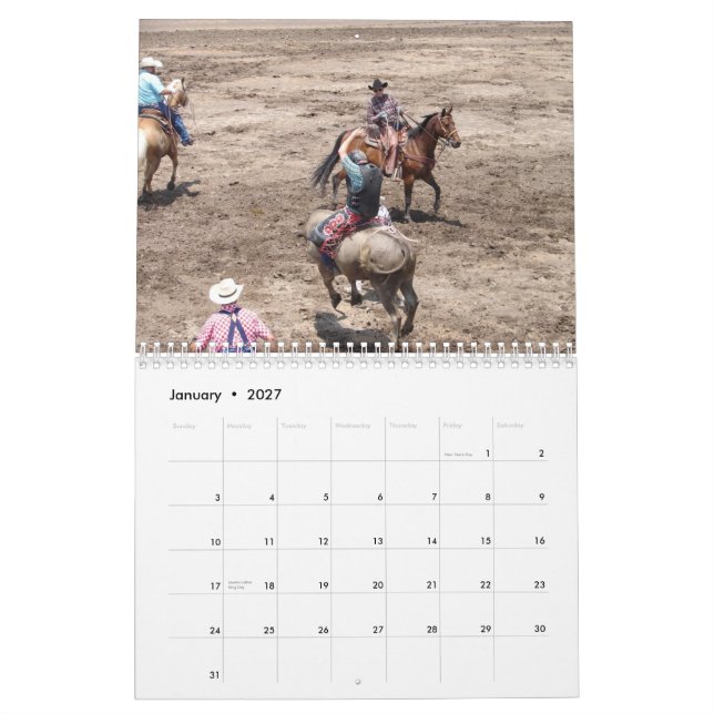 Skräddarsy Cowboykalender 2 - Kalender (Jan 2027)