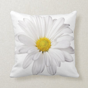Skräddarsy daisy för vitdaisyblomma bakgrund kudde