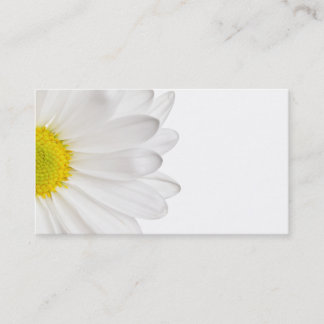 Skräddarsy daisy för vitdaisyblomma bakgrund visitkort