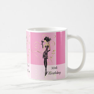 Skräddarsy den flott Divaflickan Kaffemugg