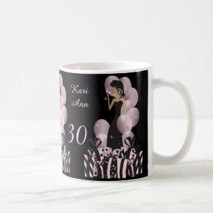 Skräddarsy den flott Divaflickan - rosa Kaffemugg