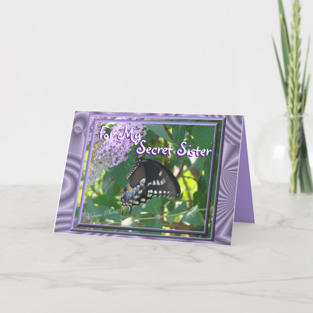 Skräddarsy den hemliga Systern Lav-Bfly Kort (Framsida)