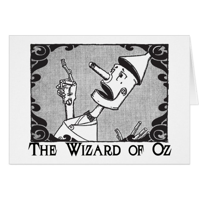 Skräddarsy det!  Tinmanen Hälsningskort (Framsidan Horizontal)