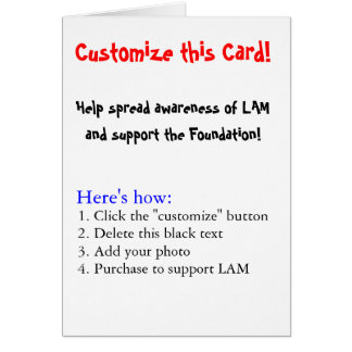 Skräddarsy detta kort! hälsningskort