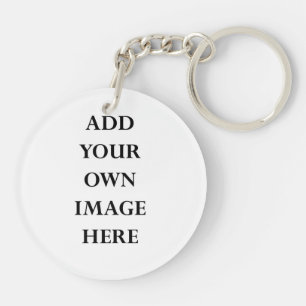 skräddarsy din dubbla sid cirklar keychain