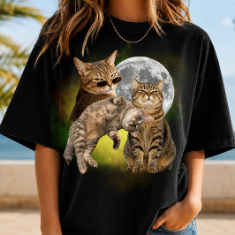 SKRÄDDARSY DIN Egen Bootleg Katt Foto Tee Present