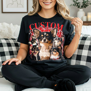 SKRÄDDARSY DIN Egen husdjur 90-talets valentin vin T Shirt