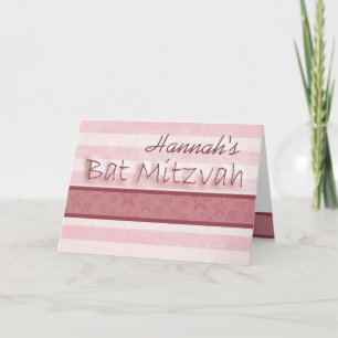 Skräddarsy din egna bat mitzvah inbjudan