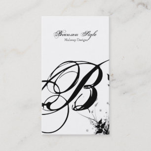 skräddarsy din monogram visitkort