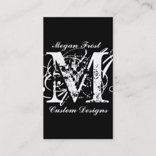 skräddarsy din monogram visitkort