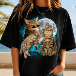 SKRÄDDARSY EGEN Bootleg Katt Foto Tee Present