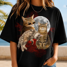 SKRÄDDARSY EGEN Bootleg Katt Foto Tee Present