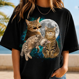 SKRÄDDARSY EGEN Bootleg Katt Foto Tee Present