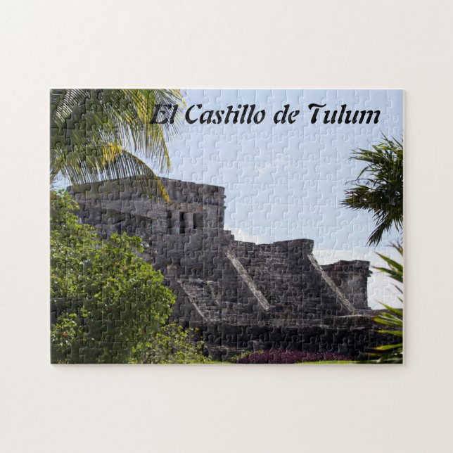 Skräddarsy El Castillo de Mayan Tulum - fördärvar Pussel (Horisontell)