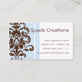 Skräddarsy elegant damast - visitkort