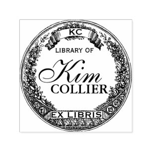Skräddarsy exlibris - bokägarmärkefrimärke - självfärgande stämpel