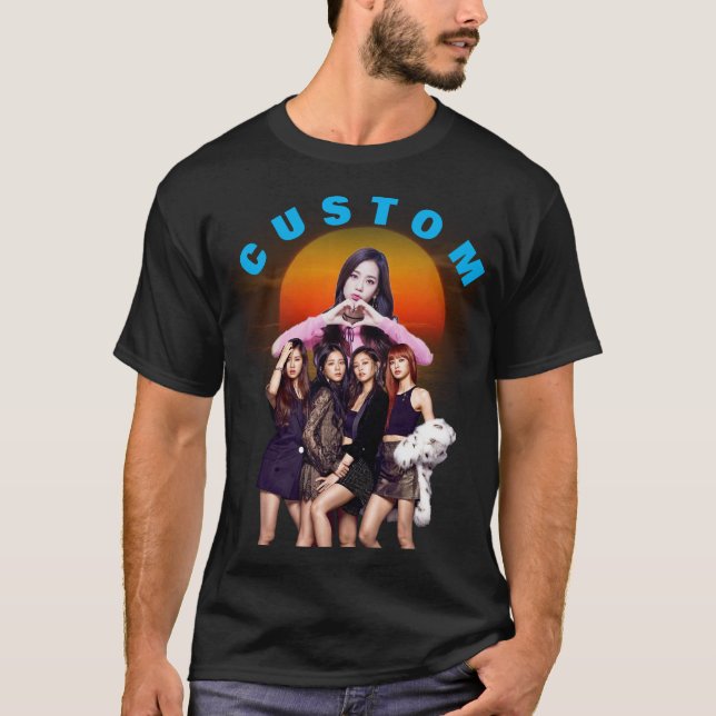 SKRÄDDARSY Flicka idé här vintage T-Shirt (Framsida)