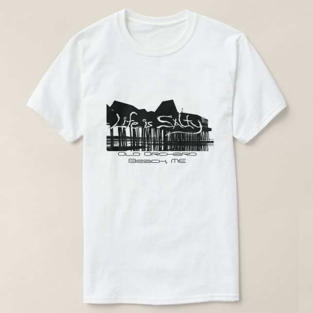 Skräddarsy gammal fruktträdgårdstrand-/pirskjorta! t shirt (Design framsida)