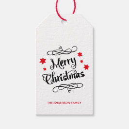 Skräddarsy "god jul" typografi presentetikett