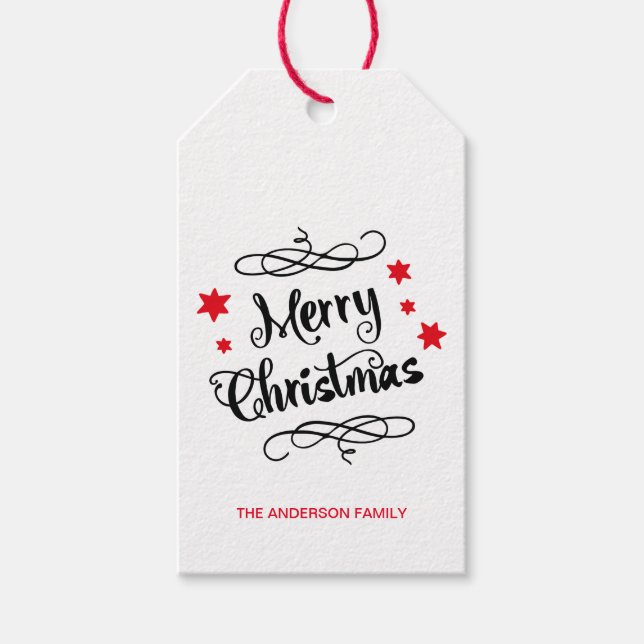 Skräddarsy "god jul" typografi presentetikett (Framsidan)