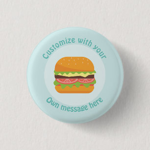 Skräddarsy hamburgare knapp
