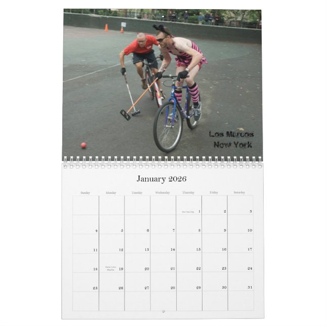 Skräddarsy HardcourtcykelPolo - Kalender (Jan 2026)