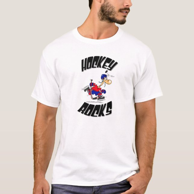 skräddarsy hockeystenar - tee shirt (Framsida)