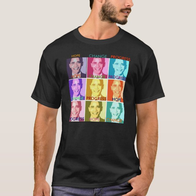 Skräddarsy HOPP- & ÄNDRINGSOBAMA TSHIRT - - Tee (Framsida)