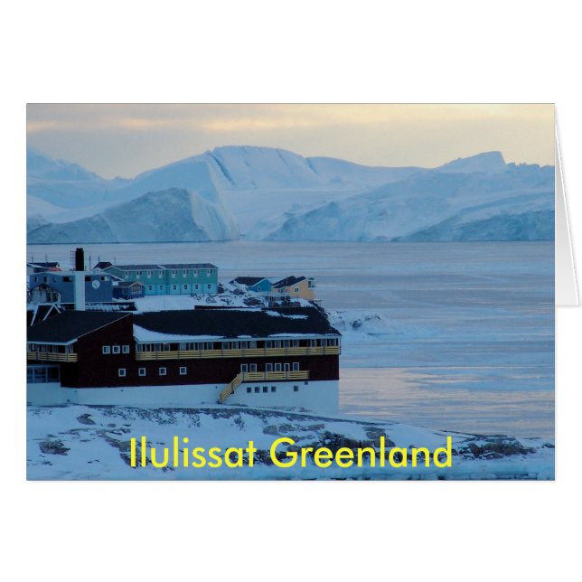Skräddarsy Ilulissat Grönland - Hälsningskort (Framsidan Horizontal)