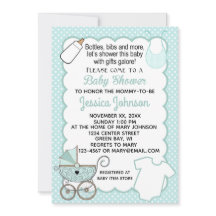 Skräddarsy inbjudan för Aquakammusslababy shower