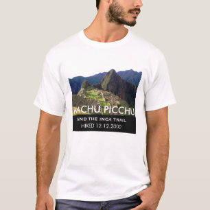Skräddarsy Incaslinga Machu jubileums- Picchu T Shirt