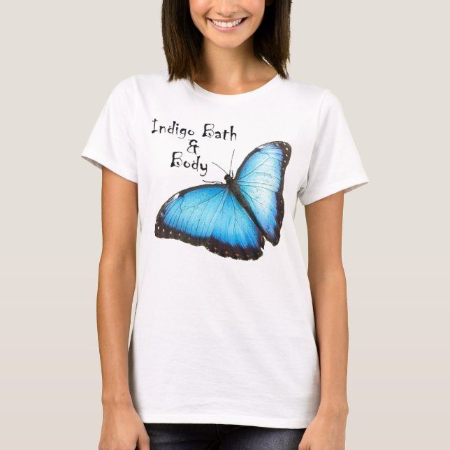 Skräddarsy indigoblått - skämma bort tanken - t shirt (Framsida)