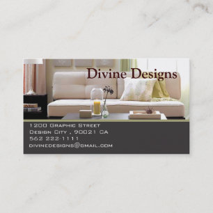 Skräddarsy inredingsdesign - visitkort