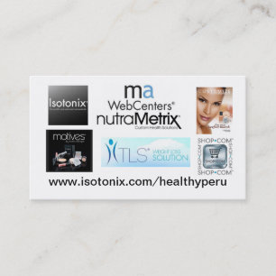 Skräddarsy Isotonix visitkort