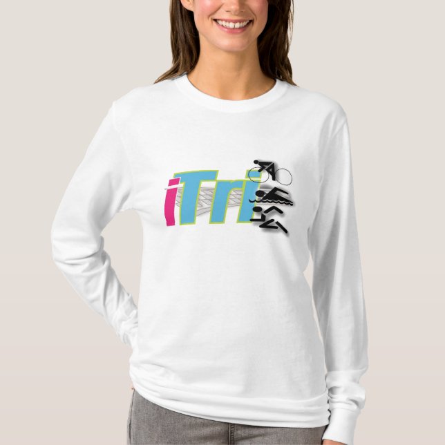 skräddarsy iTrikvinna Hoody - T Shirt (Framsida)