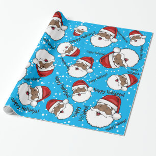 Skräddarsy Jolly etnisk jultomten Presentpapper