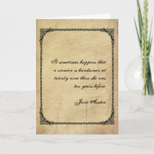 SKRÄDDARSY kort för Jane Austen